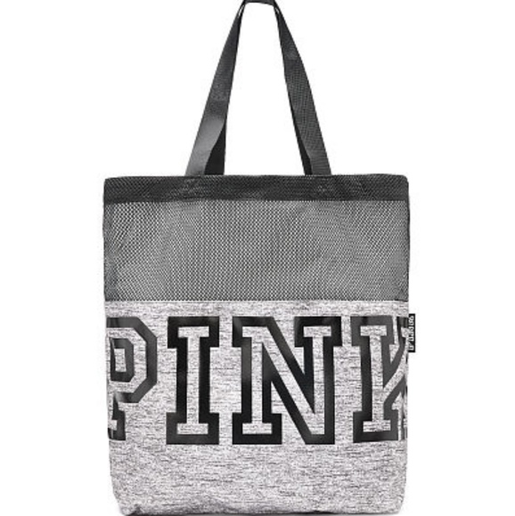 VICTORIA'S SECRET PINK MESH TOTE - Picture 2 of 4